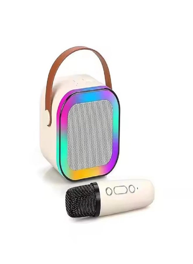 Daesyn Deal Kids Karaoke Mic with Bluetooth Speaker & Dynamic Lights | USB-C Rechargeable Wireless Microphone Toy for Boys & Girls Ages 3-9+ | Singing Mic for Home, Travel & Outdoor Fun (Multicolor) - Image 2